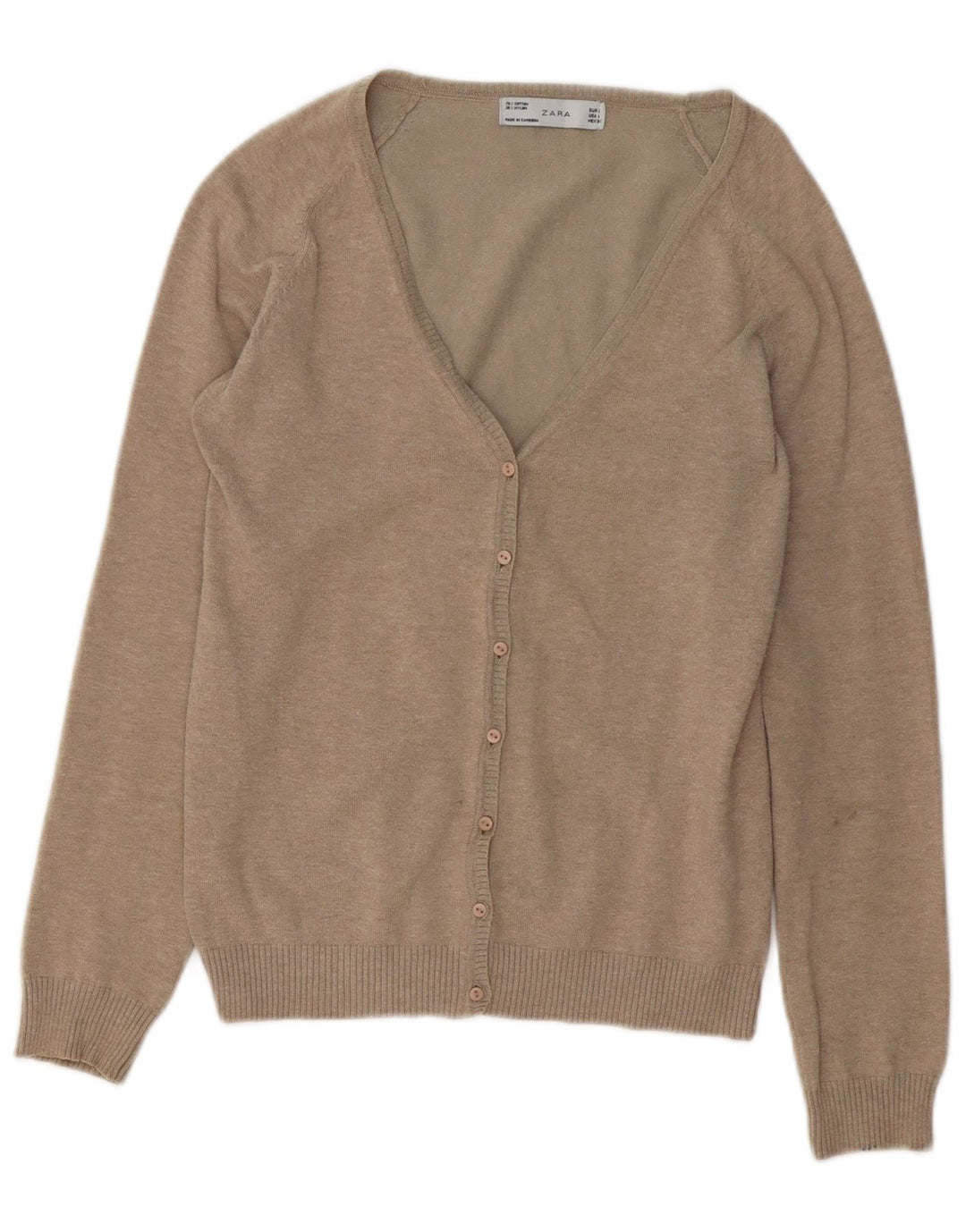 Sweter damski Zara Cardigan UK 14, duży, szary nylon