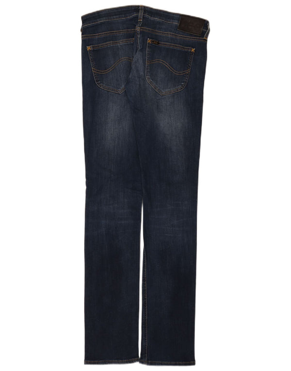 Damskie jeansy Lee Lynn Narrow Slim W31 L33 Granatowe, bawełniane