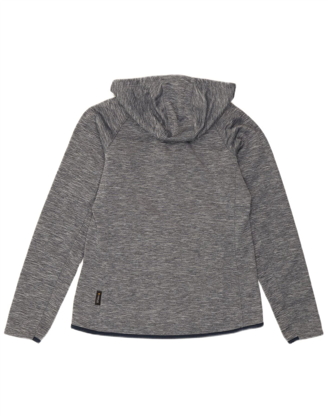 Damski sweter z kapturem i zamkiem Jack Wolfskin UK 12, średni szary, nakrapiany poliester