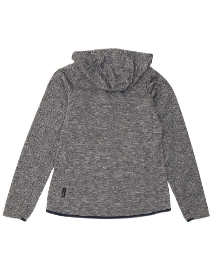 Damski sweter z kapturem i zamkiem Jack Wolfskin UK 12, średni szary, nakrapiany poliester