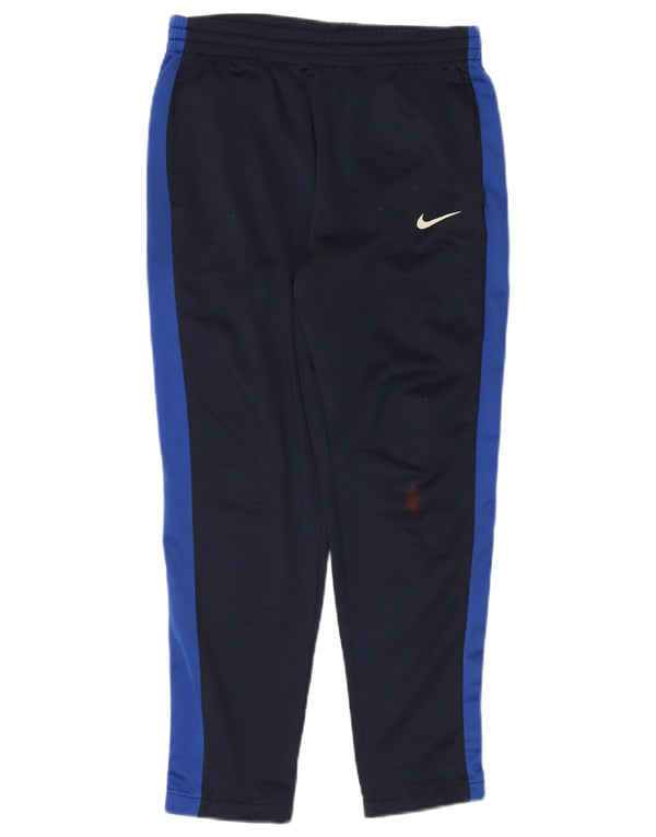 Chłopięce spodnie dresowe Nike 13-14 lat XL, granatowe, sportowe z blokami kolorów