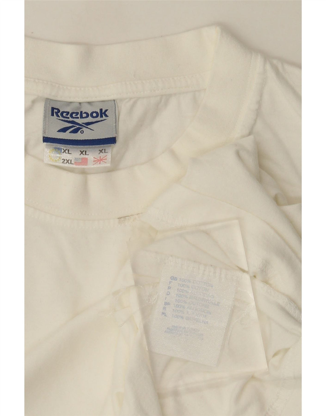 T-shirt męski Reebok Top XL, biała bawełna