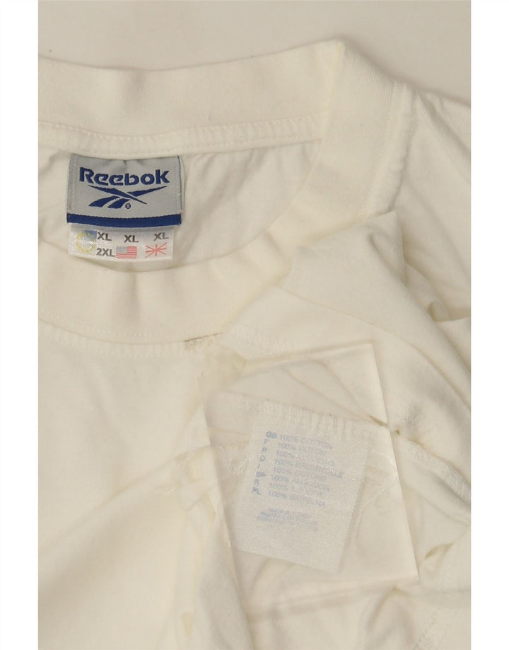 T-shirt męski Reebok Top XL, biała bawełna