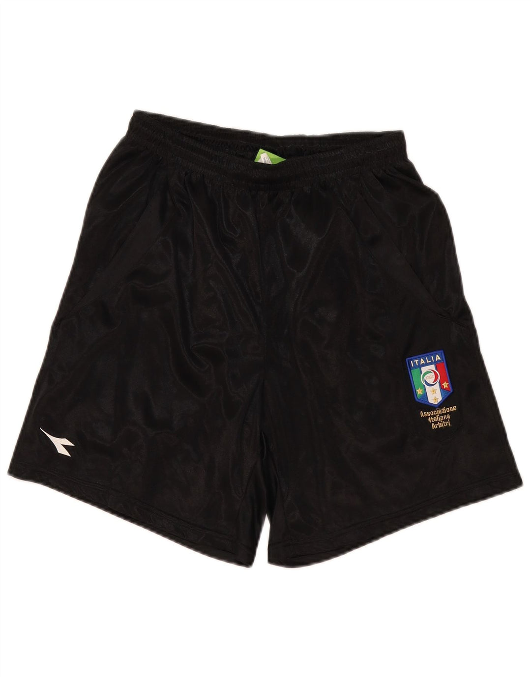 Męskie spodenki sportowe Diadora Italia, średni czarny poliester