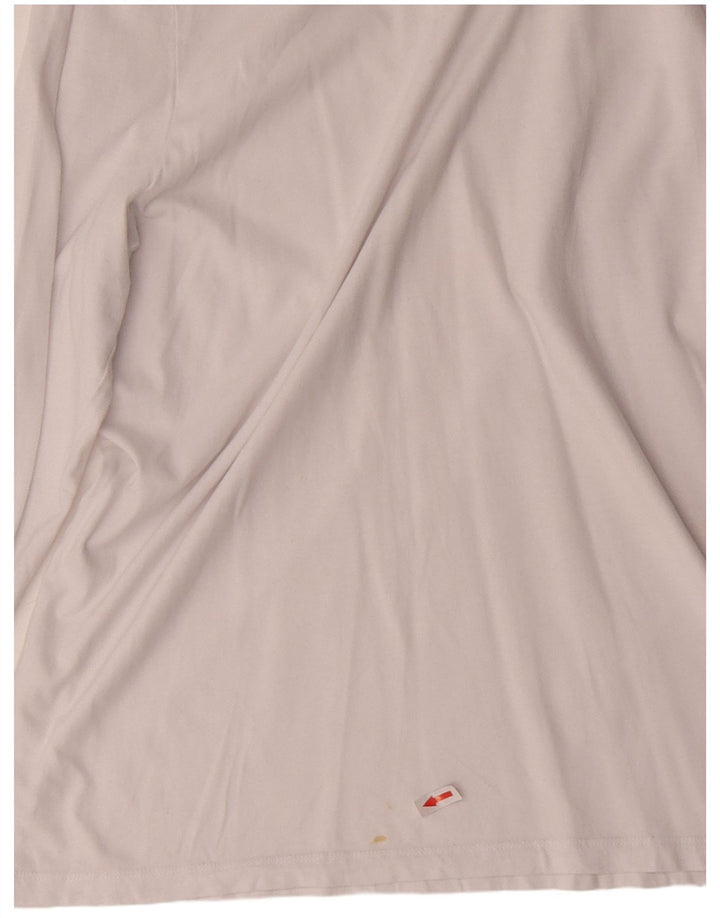 CALVIN KLEIN Męski top z długim rękawem XL, biała, bawełniana