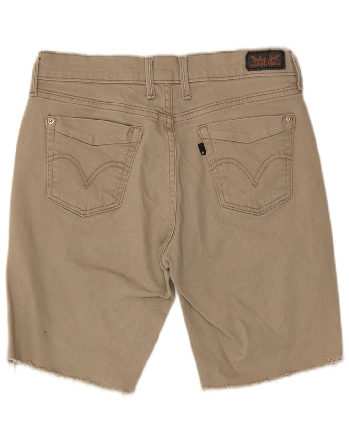 Damskie spodenki jeansowe LEVI'S 505 W27, małe, beżowe, bawełniane