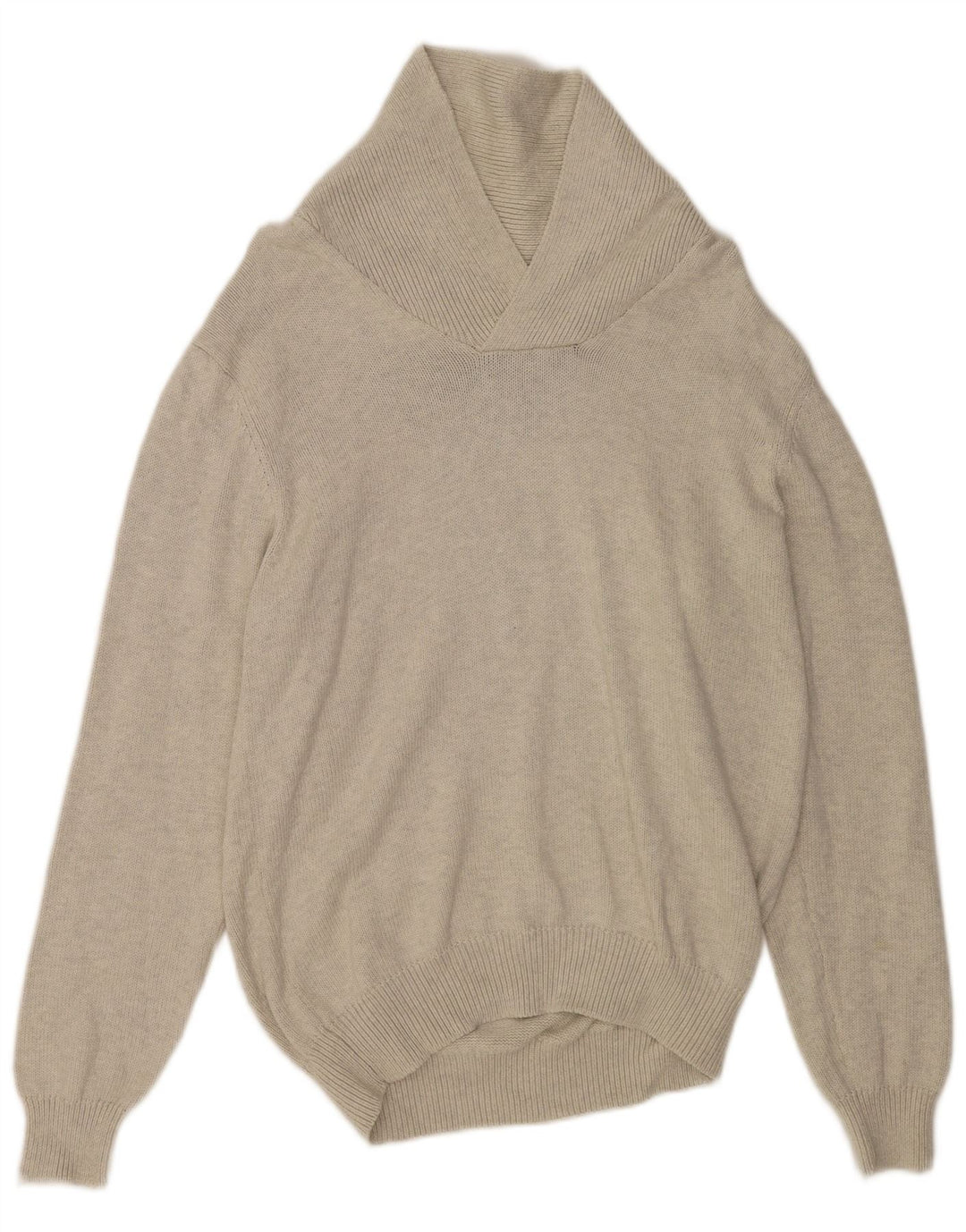 MARKS & SPENCER Męski sweter z szalowym dekoltem, UK 41/43, duży, szary