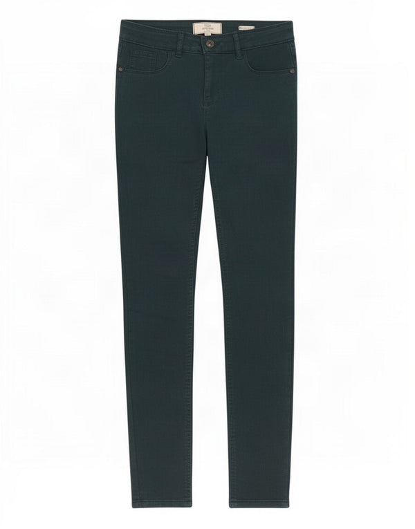Damskie dżinsy Jegging Fat Face UK 8 Small W27 L29 Zielona bawełna