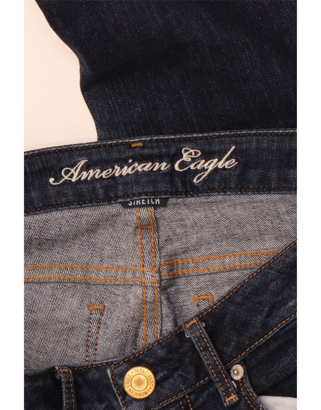 Damskie jeansy skinny AMERICAN EAGLE W29 L31 granatowe