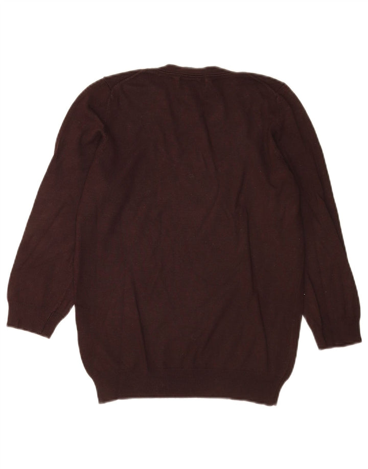 Marks & Spencer Damski sweter z dekoltem w łódkę, UK 12, średni brąz