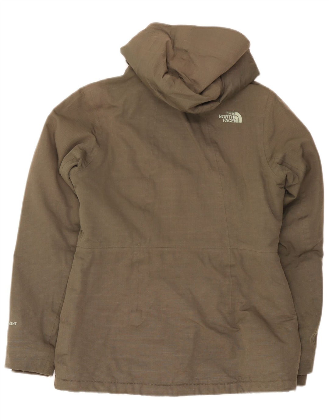 Damska kurtka wiatrówka z kapturem, oversize, The North Face, UK 10, Small Khaki