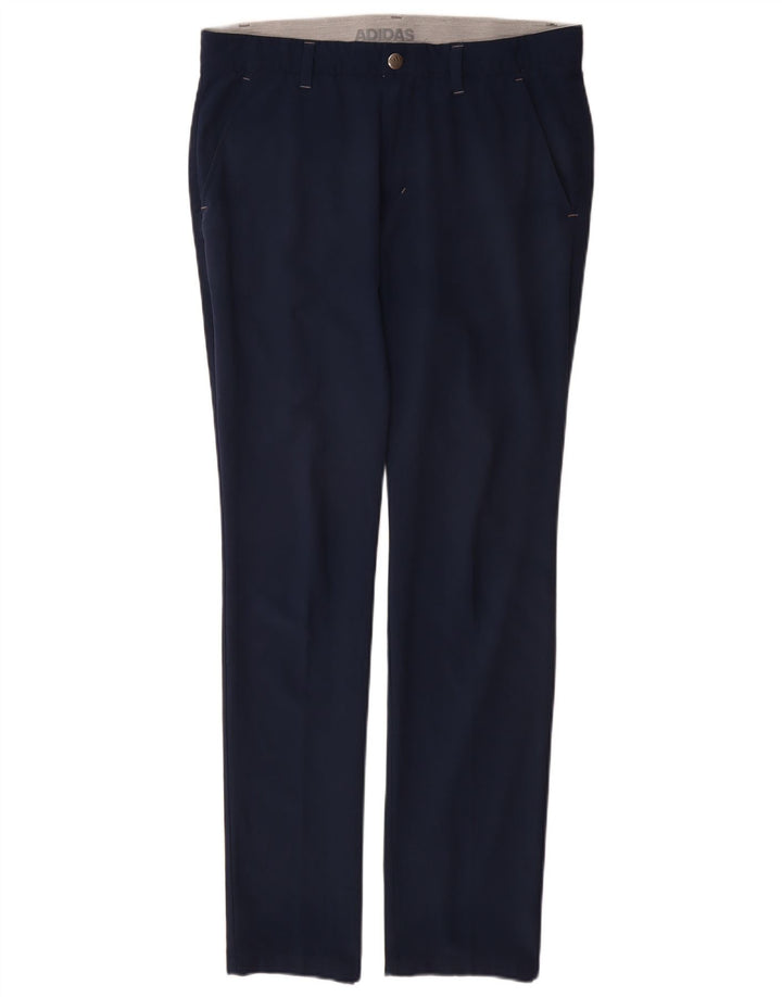 Męskie spodnie typu slim chino ADIDAS W32 L32 granatowy poliester