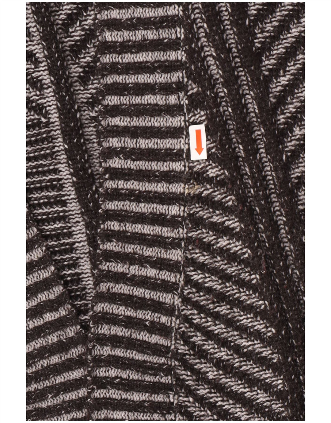 Marks & Spencer Damski sweter rozpinany UK 26 5XL Szary akryl w paski