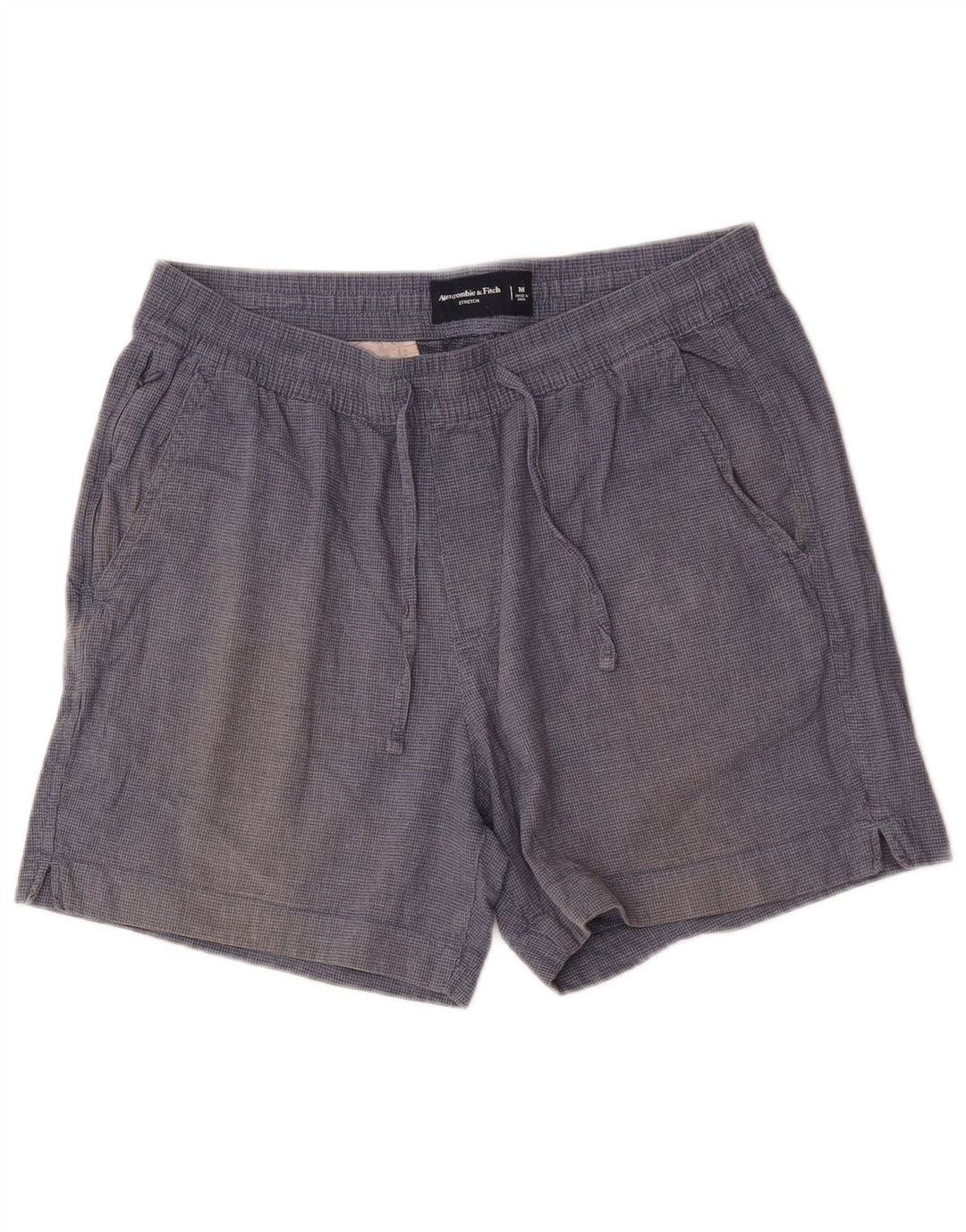 Damskie spodenki Chino Abercrombie & Fitch, średnie W32, granatowe w pepitkę