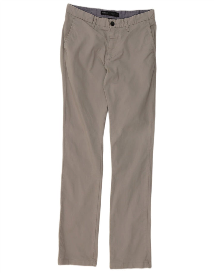 Męskie spodnie chino Zara EU 38 Small W30 L34 szare
