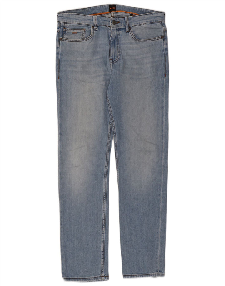 Męskie jeansy Slim Hugo Boss W30 L32 Niebieskie bawełniane