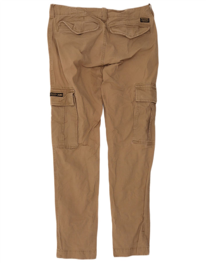 Męskie spodnie cargo Superdry W30 L32 Beżowa bawełna