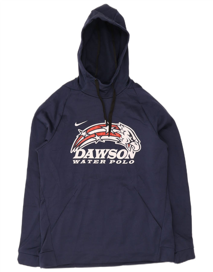 Męski sweter z kapturem Nike Dawson Graphic, duży, granatowy, poliester