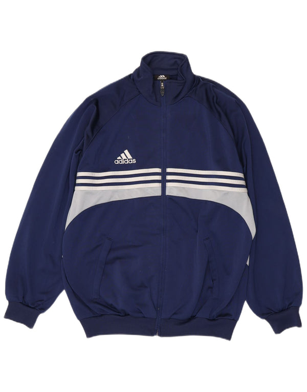 Adidas Męska bluza dresowa Top Jacket UK 38/40 Średni granatowy kolor blokowy