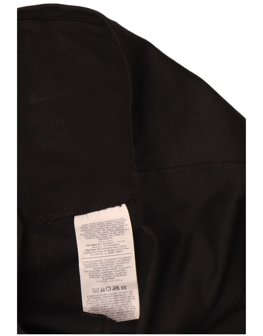 Legginsy damskie Nike UK 12, średni czarny poliester