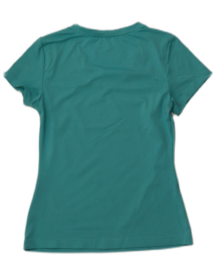 T-shirt damski FILA Top UK 8, mały, turkusowy poliester