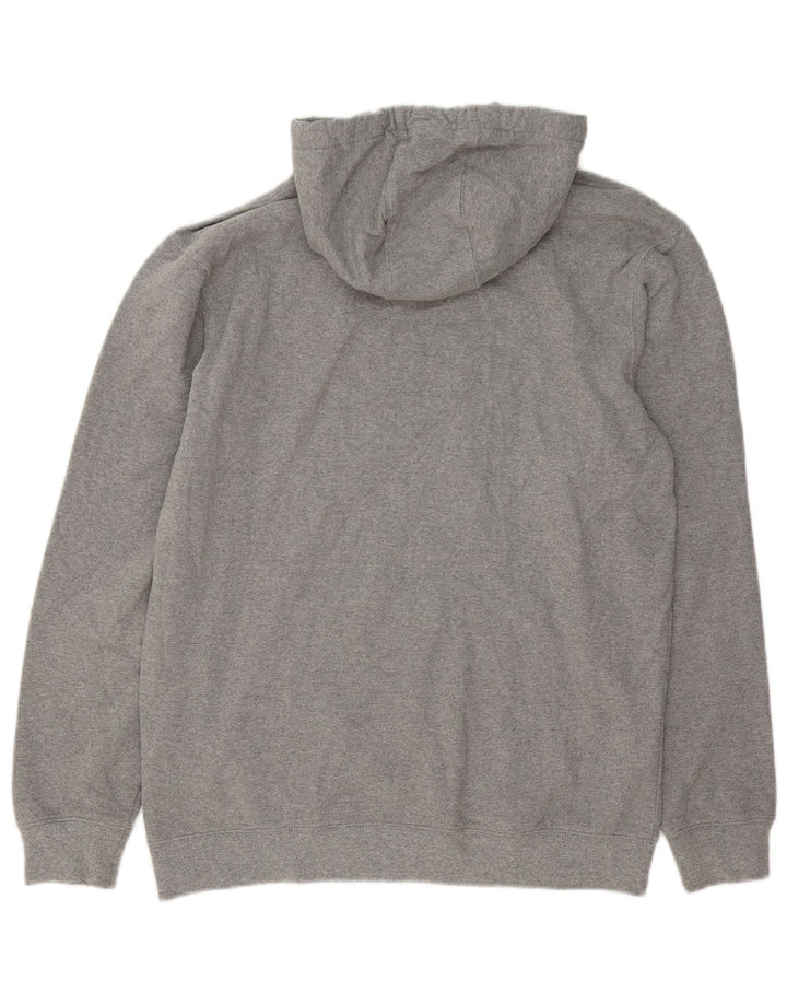 Męski sweter z kapturem Vans z grafiką, duży, szary, bawełniany