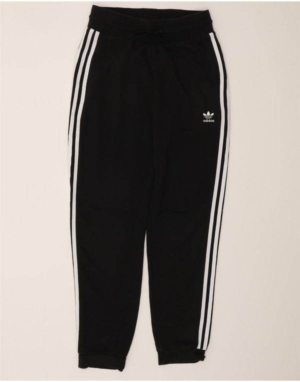 Damskie spodnie dresowe ADIDAS Joggers UK 10 Małe, czarne, bawełniane