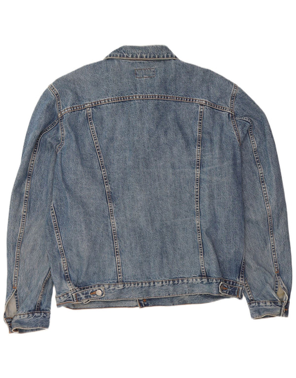 Męska kurtka dżinsowa Carrera UK 44 2XL Niebieska bawełniana