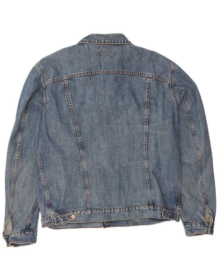 Męska kurtka dżinsowa Carrera UK 44 2XL Niebieska bawełniana