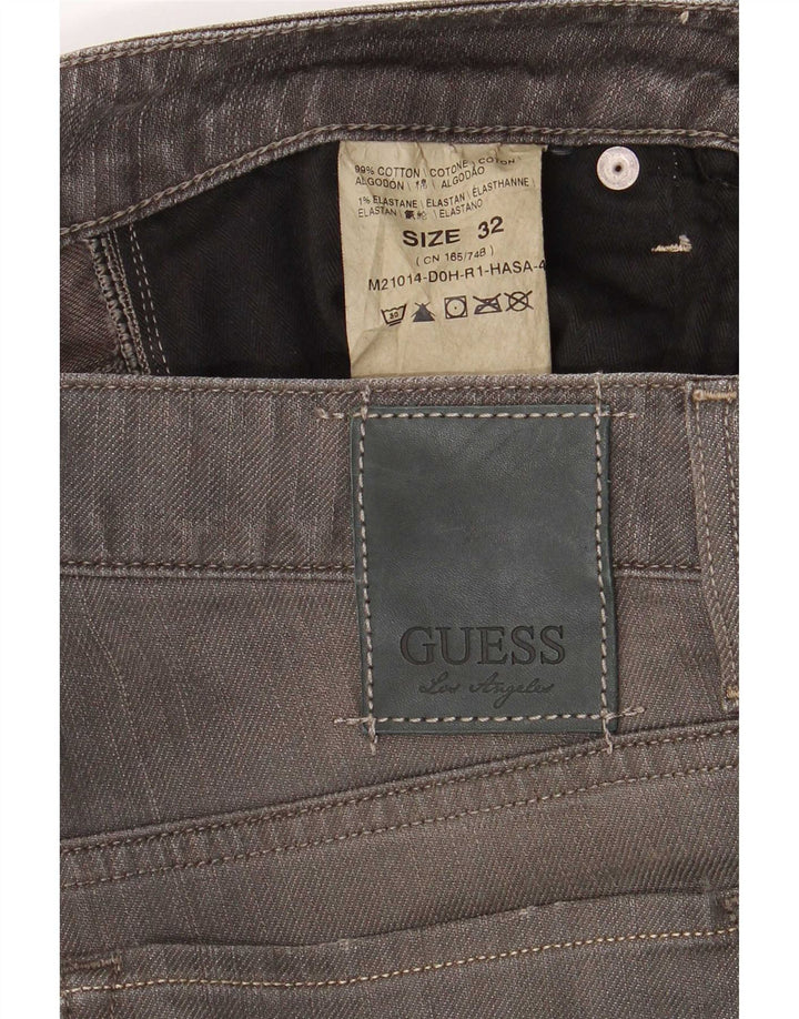 Męskie jeansy Guess w trudnej sytuacji W32 L32, szare, bawełniane