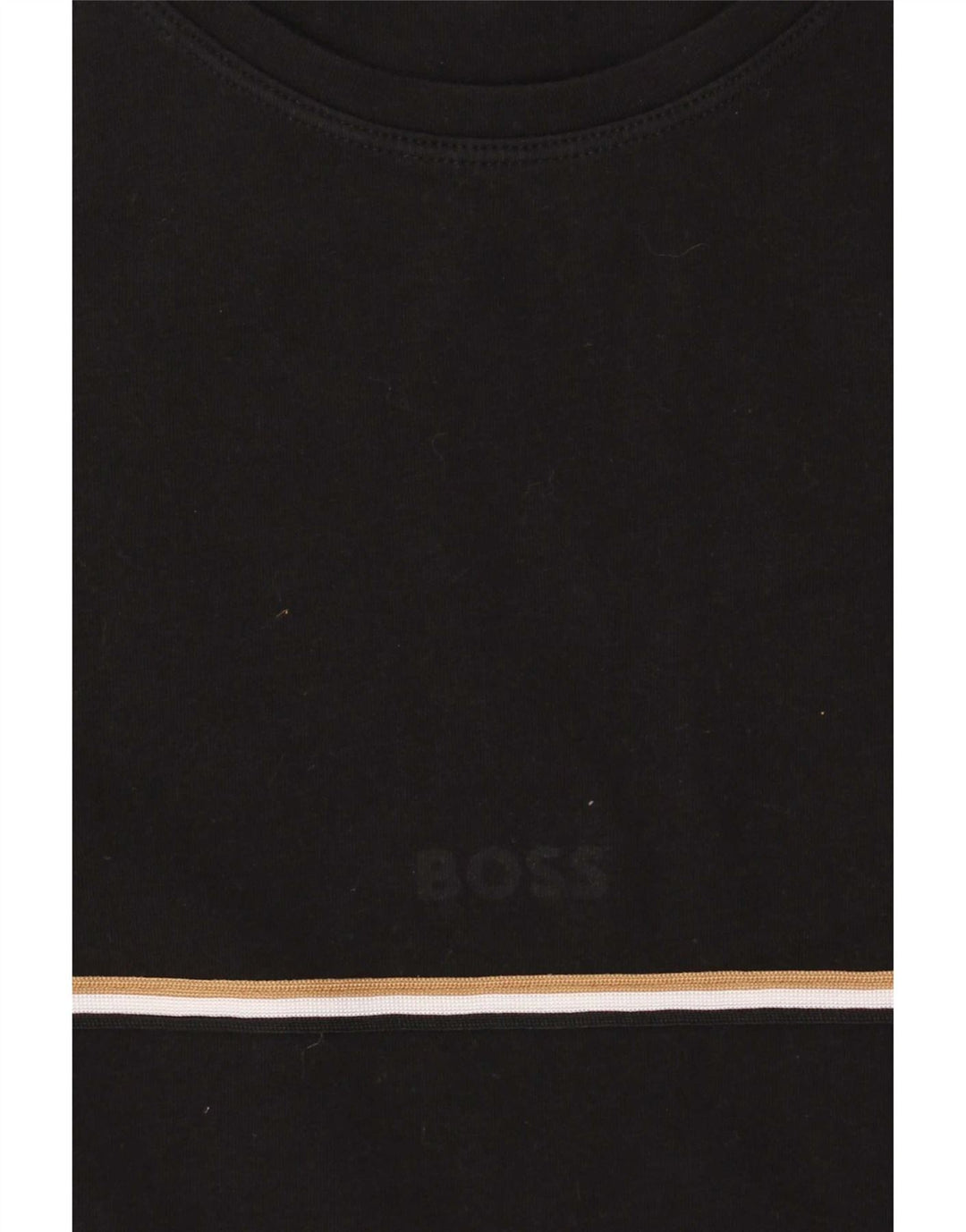 T-shirt męski Hugo Boss, średni czarny, bawełniany