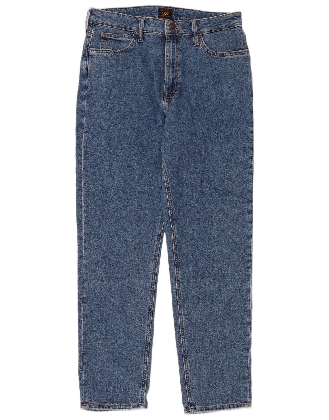 LEE Womens Carol Straight Jeans W32 L30 Blue Cotton