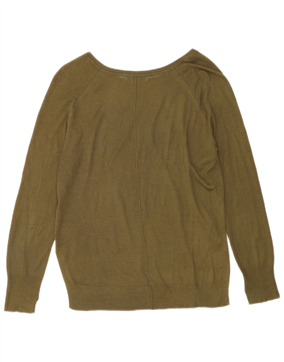 Sweter damski Zara z dekoltem w łódkę UK 14, średni khaki