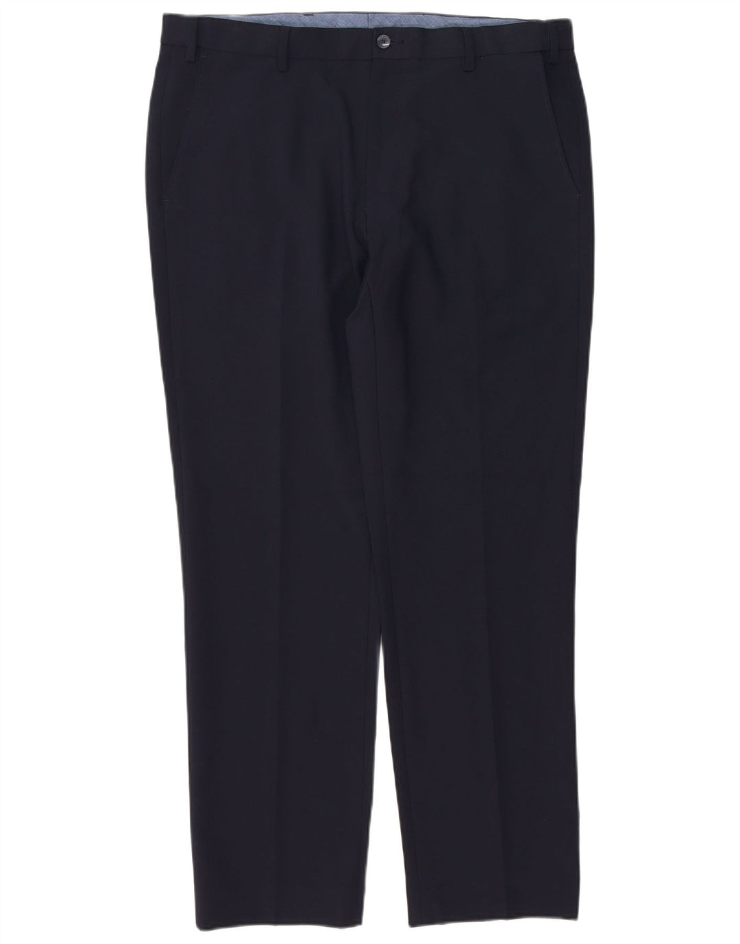 Męskie spodnie chino o regularnym kroju Marks & Spencer W36 L31 Granatowy poliester