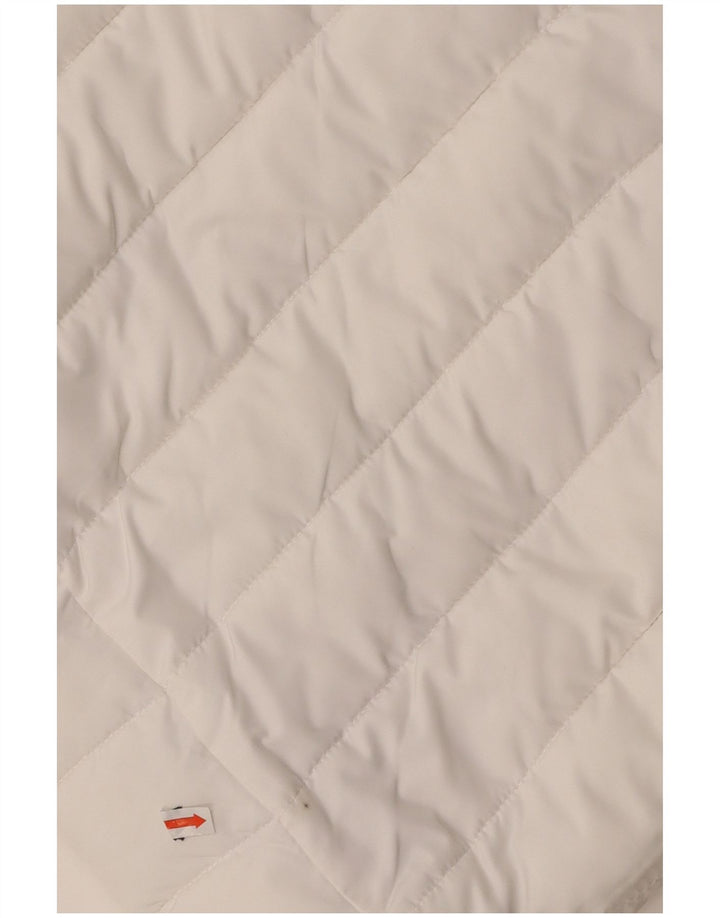 Damska ocieplana kurtka z kapturem SUPERDRY UK 14, średni biały poliester