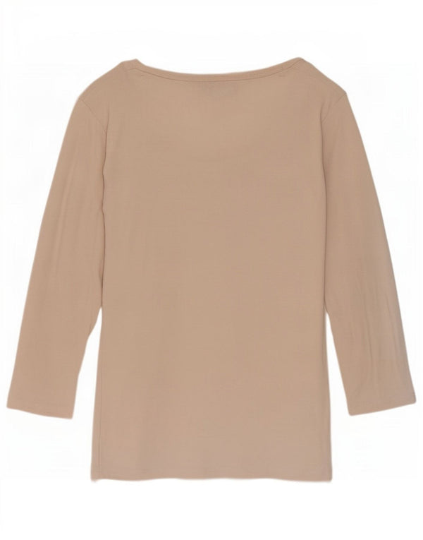 Damski top Laura Ashley z rękawem 3/4, UK 8, mały, beżowy, bawełniany