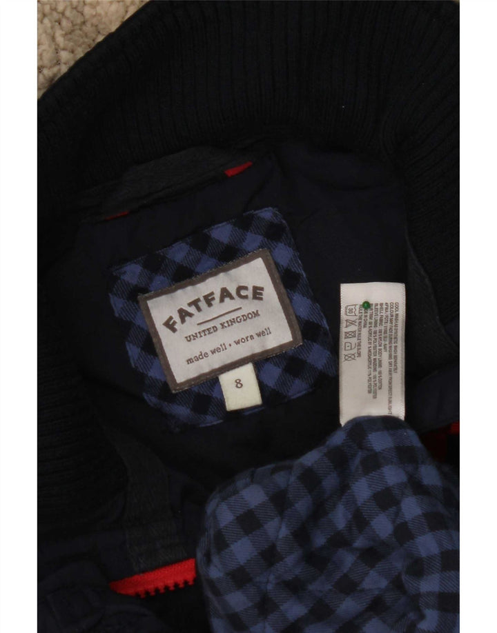 Damska ocieplana kurtka z kapturem Fat Face UK 8, mała, granatowa, nylonowa