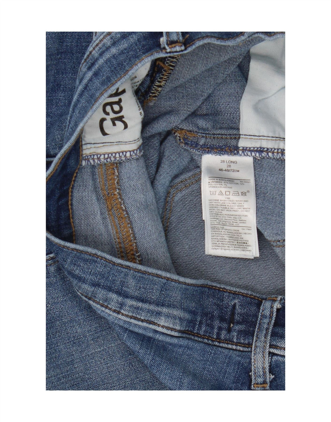 Damskie jeansy skinny Gap W28 L30 Niebieskie, bawełniane