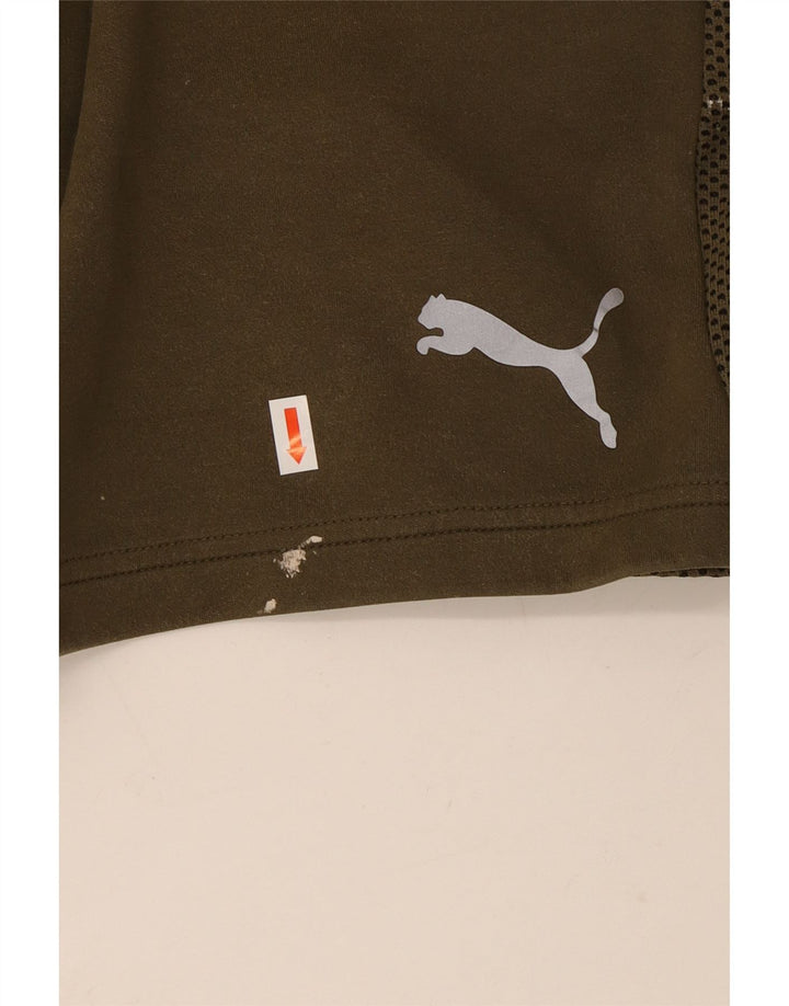 Męskie spodenki sportowe Puma XL, bawełniane, khaki