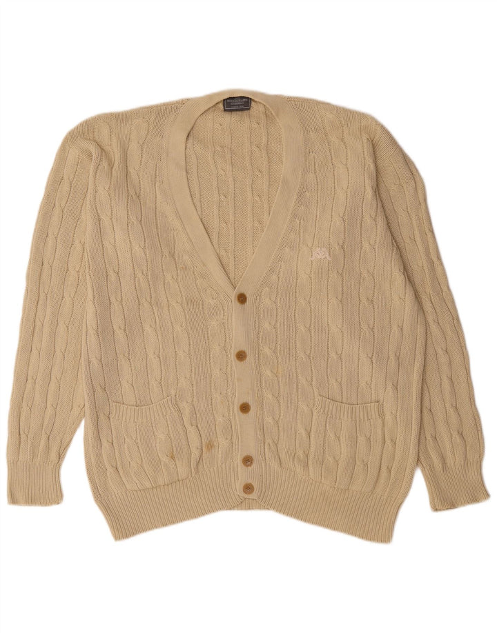 Męski sweter Kappa XL, beżowa bawełna