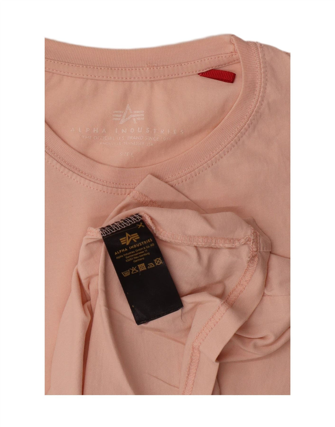 ALPHA INDUSTRIES Mens T-Shirt Top Large Pink Vintage Alpha Industries and Second-Hand Alpha Industries from Messina Hembry 