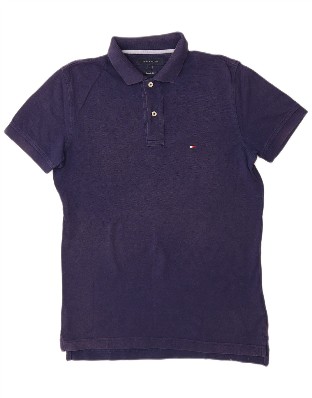 Męska koszulka polo Tommy Hilfiger o regularnym kroju, mała, granatowa, bawełniana