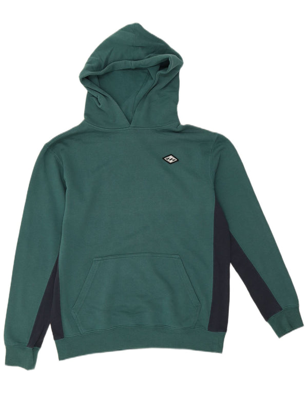Damska bluza z kapturem Billabong UK 14, duża, zielona, bawełniana w bloki kolorów