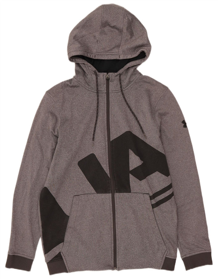 Męski sweter z kapturem i zamkiem Under Armour Cold Gear, mały, szary