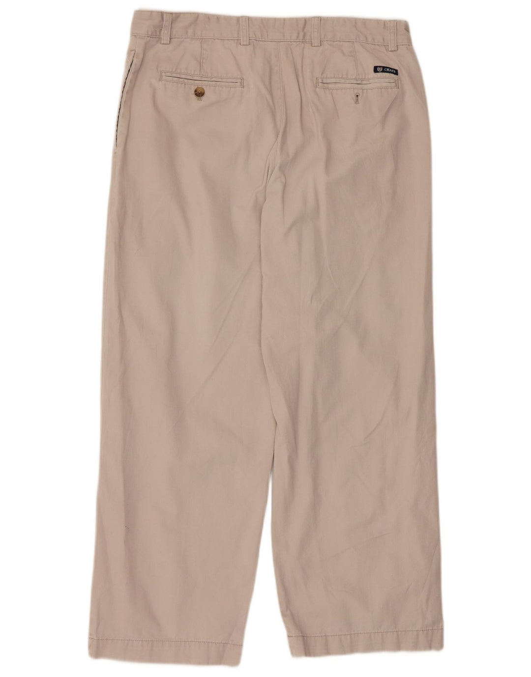 Męskie proste spodnie chino CHAPS W34 L29 Beżowa bawełna