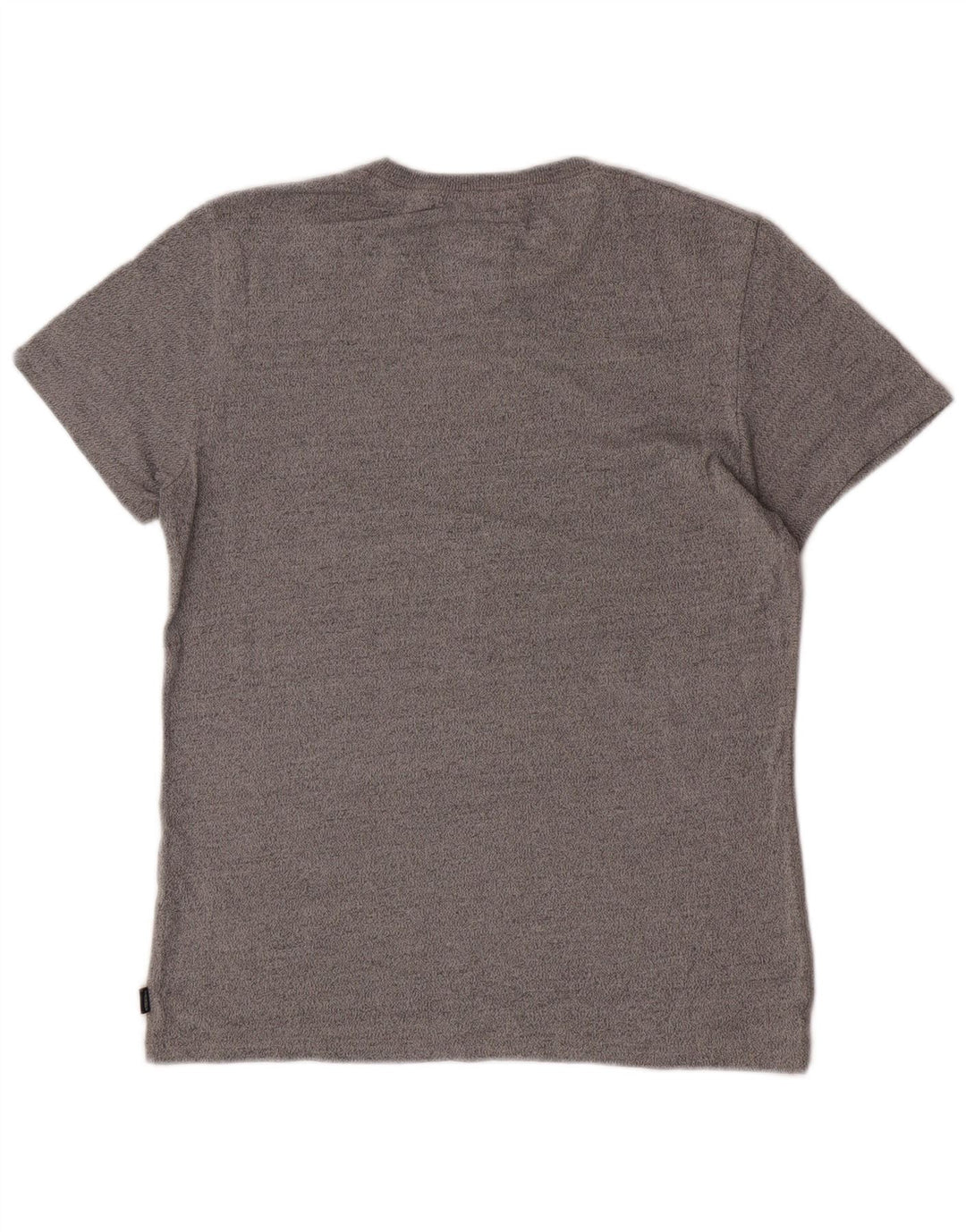 Męski T-shirt z grafiką Superdry, duży, szary, bawełniany