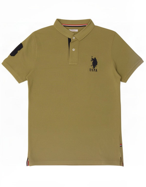 US Polo Assn. Chłopięca koszula z grafiką 12-13 lat, bawełna khaki