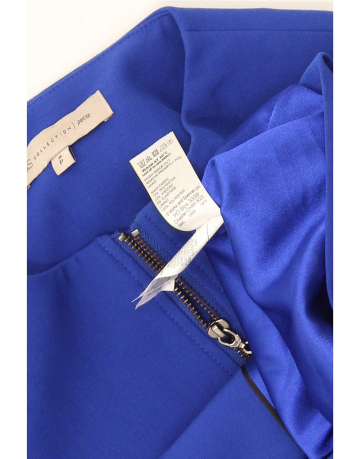 Marks & Spencer Płaszcz damski UK 8 Small Blue Wiskoza