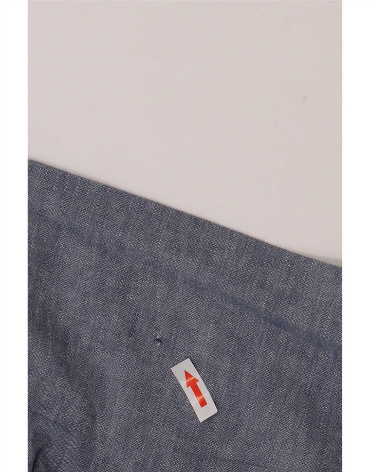Męska koszula pulowerowa Jack & Jones o dopasowanym kroju, duża, niebieska, bawełniana w cętki