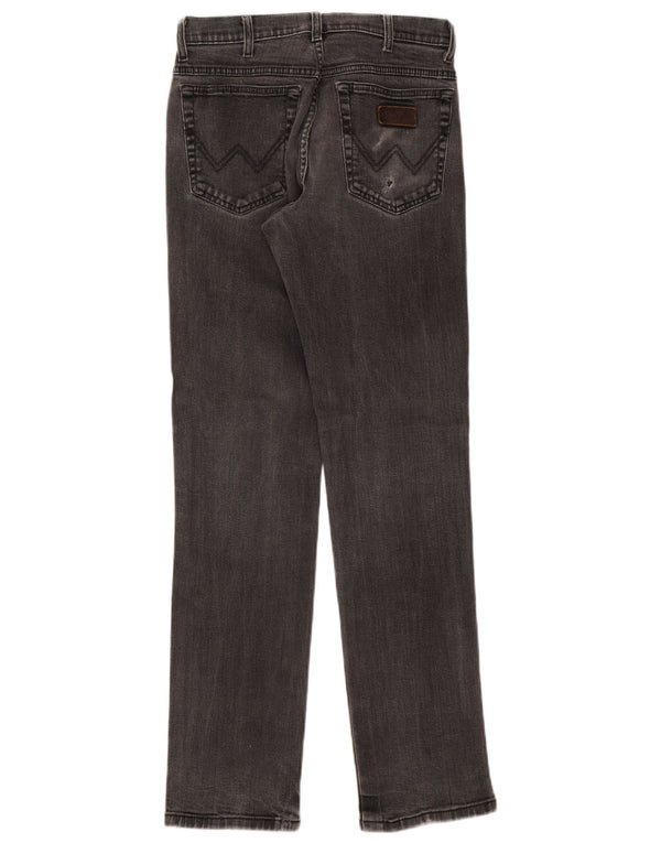 Męskie jeansy Wrangler Texas Stretch Straight W33 L34 Szara bawełna